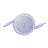 Baseus Free2Pull Mini USB-C és USB-C 60W USB kábel, 1m (lila)
