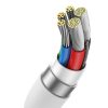 gyors töltőkábel Baseus Superior 2 USB-C - USB-C 240W, 1,8m (fehér)