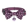 Collar set Dogness for cats 2 pcs (Calamus Purple/Polka Dot Purple)
