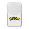 Mágneses powerbank OTL 5000 mAh, USB-C 15W, Pokemon Pokeball állvánnyal (piros-fehér)