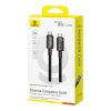 Baseus kábel USB Tungsten Gold USB-C USB-C 100W 100W 1,5m (fekete)