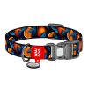 Waudog "Oranges" nylon nyakörv QR kóddal, XL méret