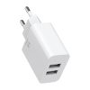 Mcdodo USB kettős töltő CH-6721 (EU) Type-C 1m utazási szett (fehér)