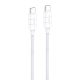 Foneng XS02 60W USB-C USB-C kábel, 1,2m (fehér)