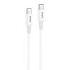 Foneng X106 60W USB-C USB-C kábel, 1,2m (fehér)