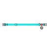 Waterproof glowing dog collar with QR passport WAUDOG 40 mm wide, 46-70 cm long