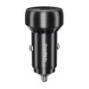 Choetech 60W 2xUSB-C+USB-A autós töltő (fekete)