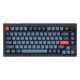 Keychron V1 Max QMK/VIA Knob Version Banana Switch vezeték nélküli mechanikus billentyűzet (fekete)