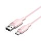 USB 2.0 A és USB-C 3A közötti kábel Vention CTNPH 2M (rózsaszín)