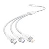 USB 2.0 A-3-in-1 6A kábel Vention CTRWG 1.5M (fehér)