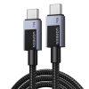 Ugreen L524 PD 3A 2m USB-C és USB-C kábel (szürke)