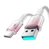Joyroom S-A42 3A USB-A USB-C kábel 1.2m fehér