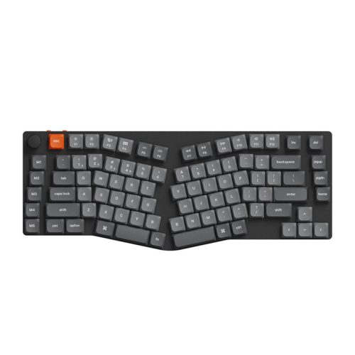 Keychron K15 Max Led Red Switch vezeték nélküli, alacsony profilú billentyűzet (fekete) [K15M-A1].