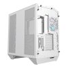Darkflash DY470 számítógépház (fehér) + 4 ventilátor + GPU konzol