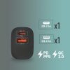 NGS fekete 33W Hálózati Töltő PD3.0 - 1 db USB-C + 1 db USB-A kimenettel